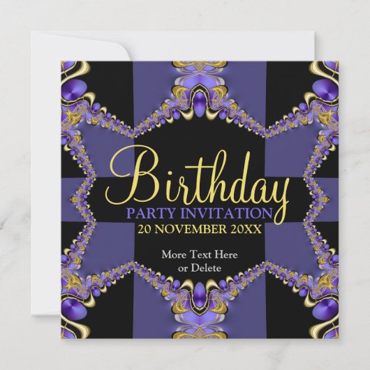 Invitations pour la fête d'anniversaire des filles (Devant)