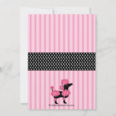 Invitations pour la fête d'anniversaire du caniche (Dos)