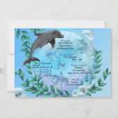 Invitations pour la fête d'anniversaire du Dolphin (Devant)