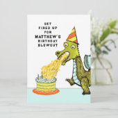 Invitations pour la fête d'anniversaire du dragon (Debout devant)