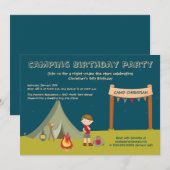 Invitations pour la fête d'anniversaire du garçon (Devant / Derrière)