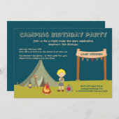 Invitations pour la fête d'anniversaire du garçon (Devant / Derrière)