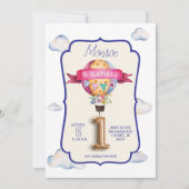 Invitations pour la fête d'anniversaire du premier (Devant)