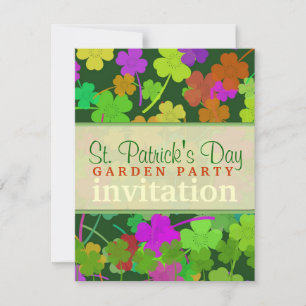 Invitations pour la fête de jardin de la Saint-Pat