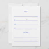 Invitations Pour La Fête De L'Accueil (Dos)