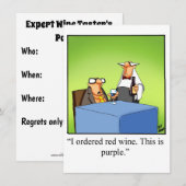 Invitations pour la fête de l'Humour du vin amusan (Devant / Derrière)