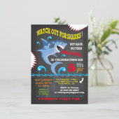 Invitations pour la fête de natation des requins (Debout devant)
