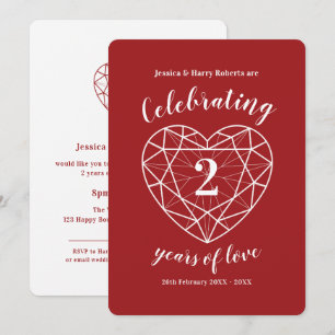 Invitations pour la fête du 2e anniversaire de mar