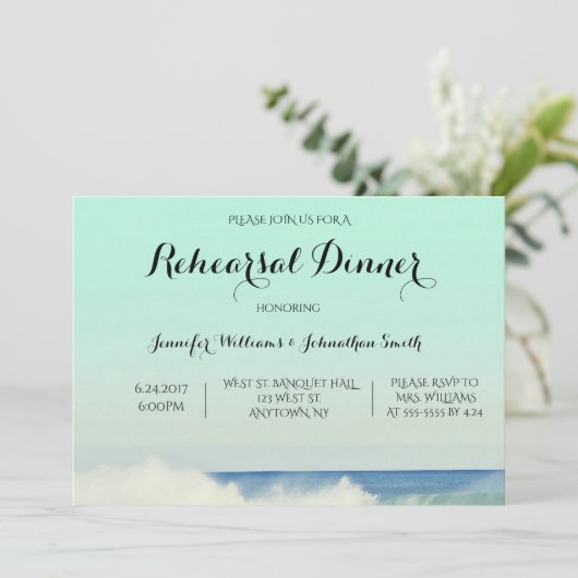 Invitations pour la répétition de l'océan vert (Debout devant)