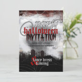 Invitations pour la soirée d'Halloween des rêves d (Debout devant)