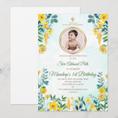 Invitations pour l'Akhand Path pour le 1er anniver (Devant / Derrière)