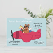Invitations pour l'anniversaire de Cute Toy Plane (Debout devant)