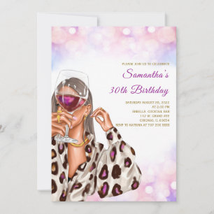 Invitations pour l'anniversaire de la femme Rainbo