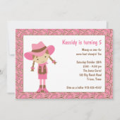 Invitations pour l'anniversaire de la jeune fille (Devant)