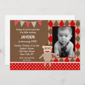 Invitations pour l'anniversaire de la photo de sin (Devant / Derrière)