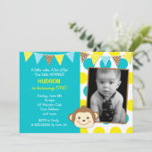 Invitations pour l'anniversaire de Mod Monkey Boy  (Debout devant)