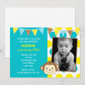 Invitations pour l'anniversaire de Mod Monkey Boy  (Devant / Derrière)