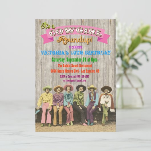 Invitations pour l'anniversaire de naissance de l' (Debout devant)