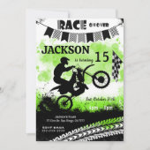 Invitations pour l'anniversaire de vélo, Invitatio (Devant)