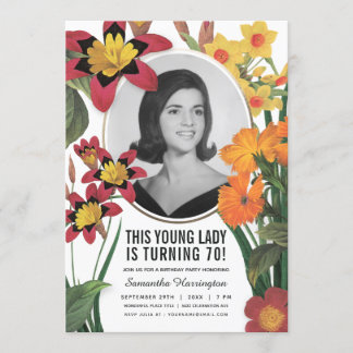 Invitations pour l'anniversaire des femmes - Vieux