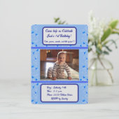 Invitations pour l'anniversaire du bébé (Debout devant)