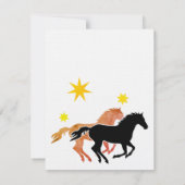 Invitations pour l'anniversaire du cheval (Dos)