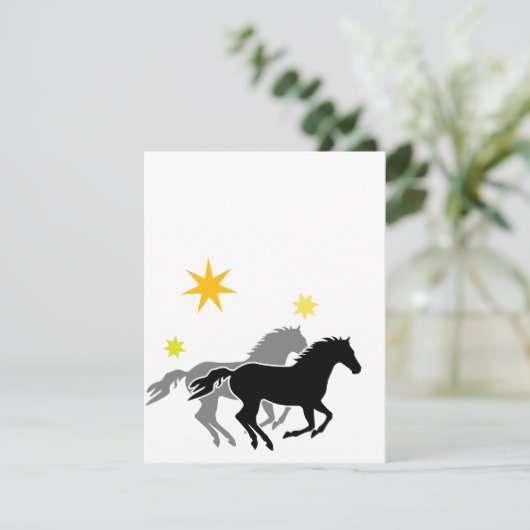 Invitations pour l'anniversaire du cheval (Debout devant)