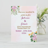 Invitations pour l'anniversaire du mariage (Debout devant)