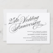 Invitations pour l'anniversaire du Mariage d'argen (Devant)