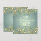 Invitations pour le 25e anniversaire de l'argent (Devant / Derrière)