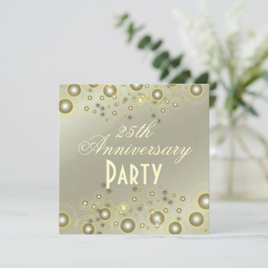 Invitations pour le 25e anniversaire de l'argent (Debout devant)