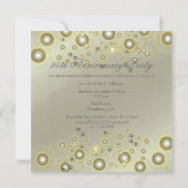 Invitations pour le 25e anniversaire de l'argent (Dos)