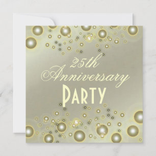 Invitations pour le 25e anniversaire de l'argent