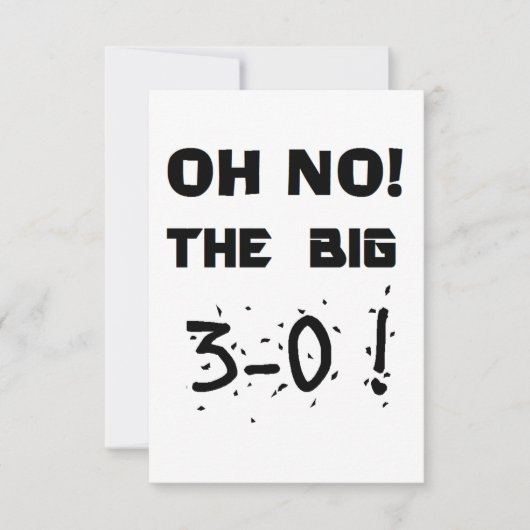 Invitations pour le 30e anniversaire (Devant)