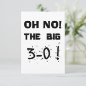 Invitations pour le 30e anniversaire (Debout devant)