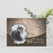 invitations pour le 40e anniversaire avec photo (Debout devant)