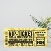 Invitations pour le 40ème anniversaire (“VIP”) (Debout devant)