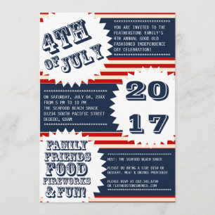 Invitations pour le 4 juillet