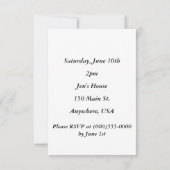 Invitations pour le 60e anniversaire (Dos)