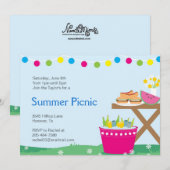 Invitations pour le barbecue Jardin du printemps (Devant / Derrière)