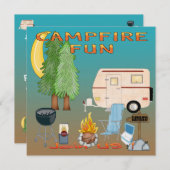 Invitations pour le camping (Devant / Derrière)