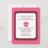 Invitations pour le déjeuner café (Dos)