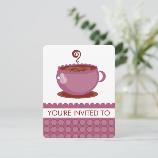 Invitations pour le déjeuner café (Debout devant)