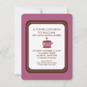 Invitations pour le déjeuner café (Dos)