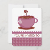 Invitations pour le déjeuner café (Devant)