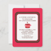 Invitations pour le déjeuner café (Dos)