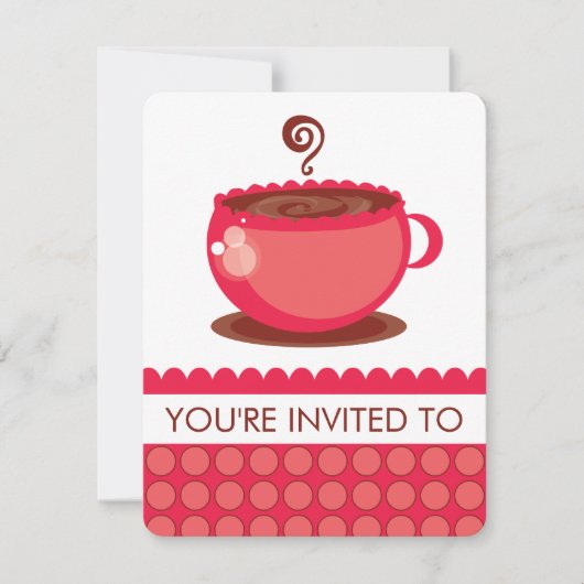 Invitations pour le déjeuner café (Devant)