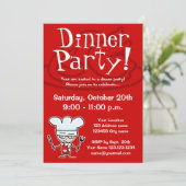 Invitations pour le dîner (Debout devant)