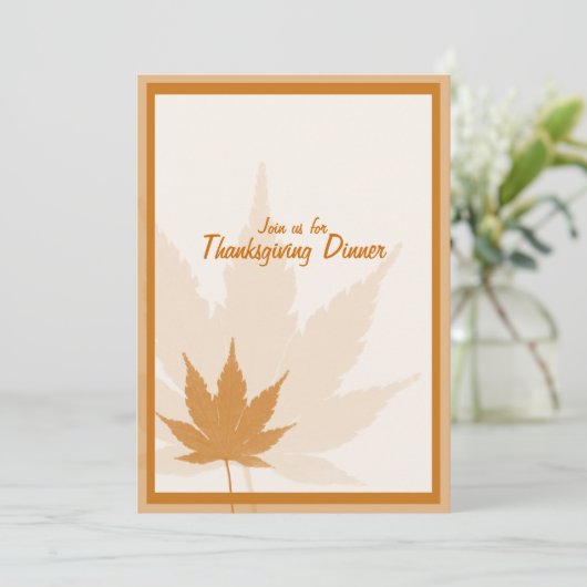 Invitations pour le dîner d'action de grâces d'aut (Debout devant)