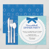 Invitations pour le dîner de Hanoukka (Devant / Derrière)